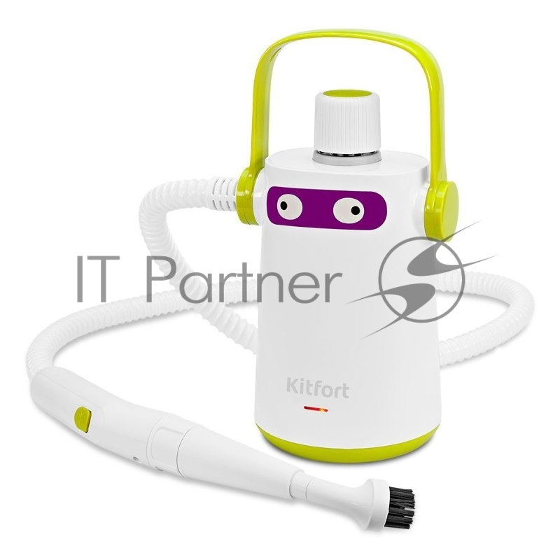 Пароочиститель ручной Kitfort КТ-9109-2 1000Вт белый/салатовый