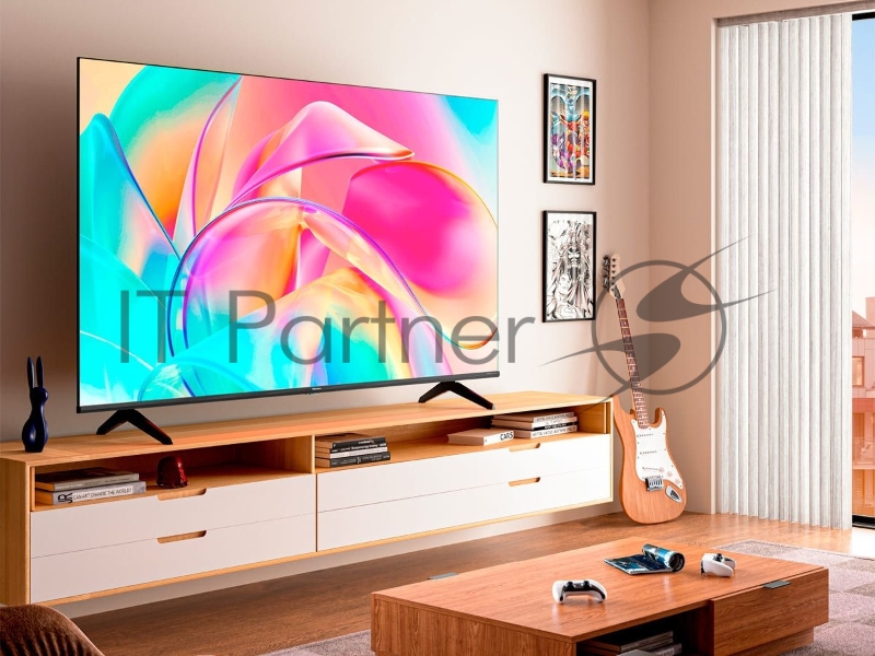 Телевизор QLED Hisense 43 43E7KQ Frameless черный 4K Ultra HD 60Hz DVB-T DVB-T2 DVB-C DVB-S DVB-S2 USB WiFi Smart TV (RUS)