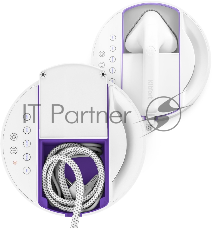 Отпариватель ручной Kitfort КТ-9110-1 2180Вт белый/фиолетовый