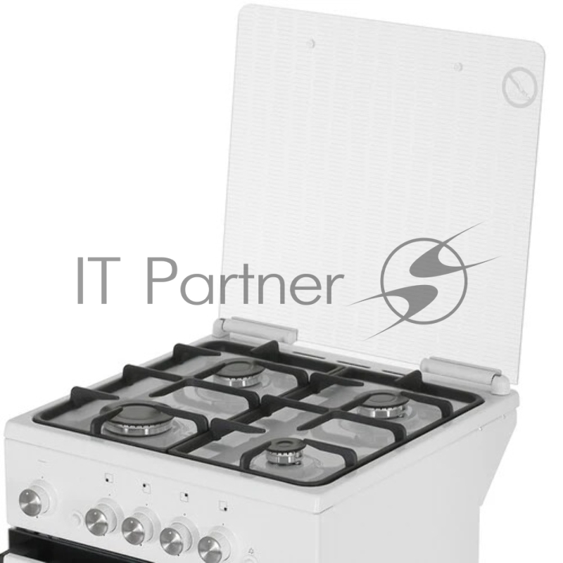 Газовая плита De Luxe 5040.32г(кр)чр 010 нержавеющая сталь