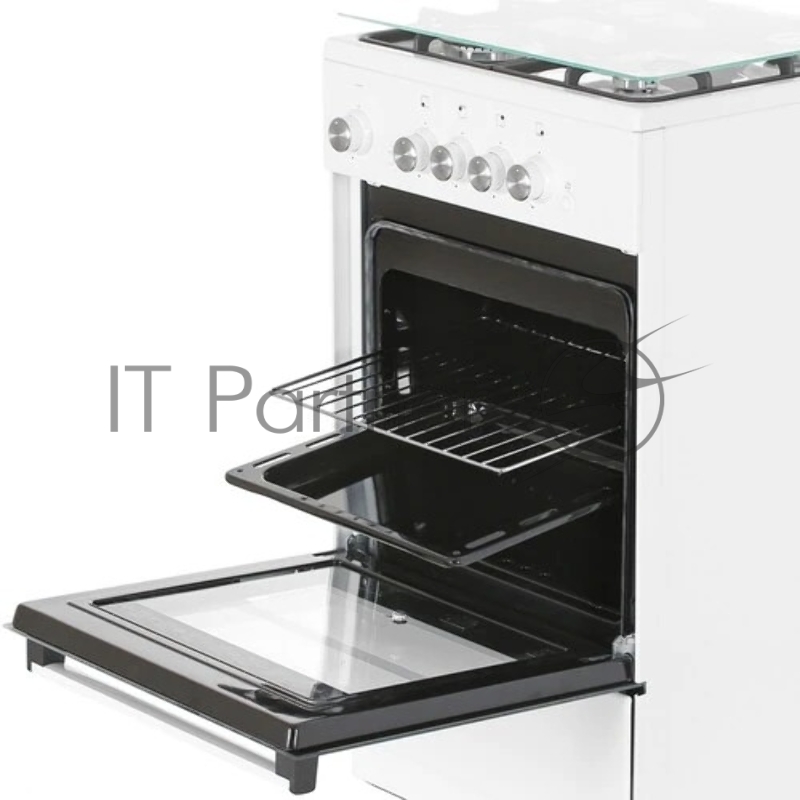 Газовая плита De Luxe 5040.32г(кр)чр 010 нержавеющая сталь