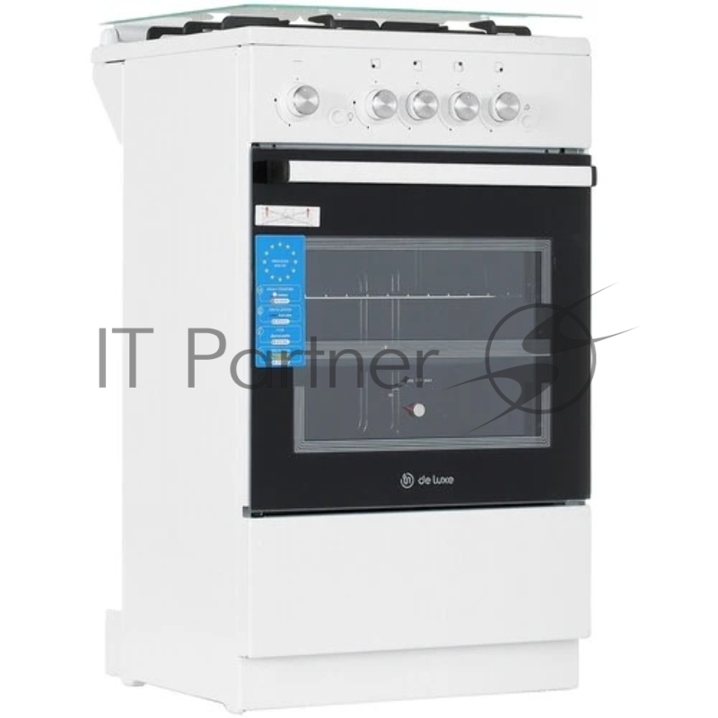 Газовая плита De Luxe 5040.32г(кр)чр 010 нержавеющая сталь