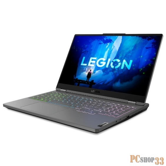Ноутбук Lenovo Legion 5 15IAH7H Core i5 12500H 16Gb SSD1Tb NVIDIA GeForce RTX 3060 6Gb 15.6 IPS WQHD (2560x1440) noOS grey WiFi BT Cam (82RB00ERRK)