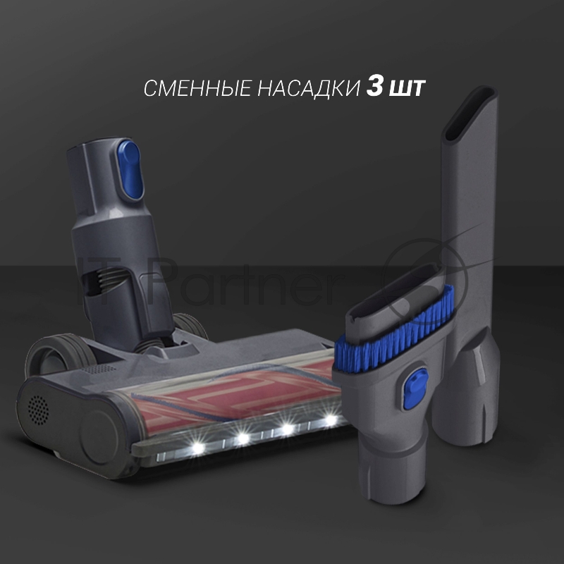 Пылесос портативный PVCS 0724 (POLARIS) синий/серый