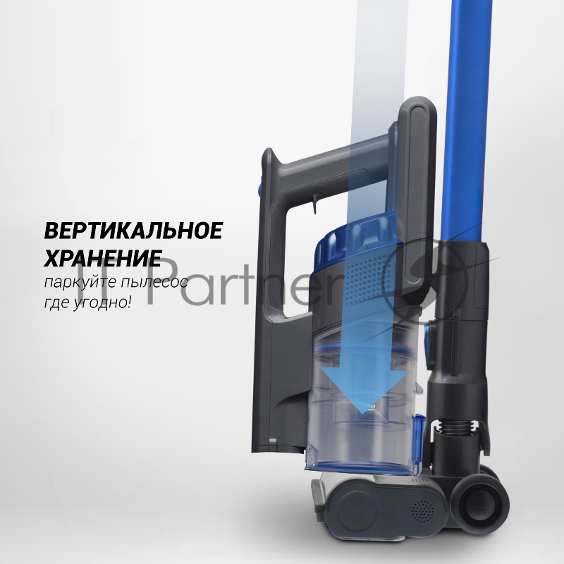 Пылесос портативный PVCS 0724 (POLARIS) синий/серый