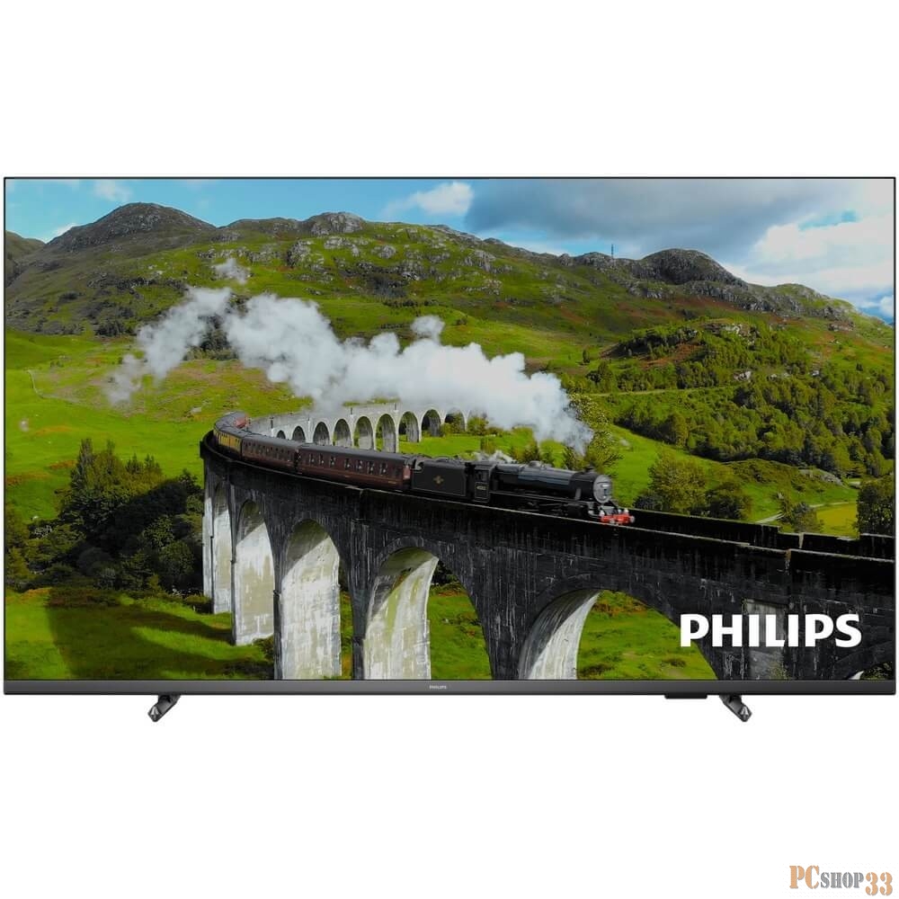 Телевизор LED Philips 55 55PUS7608/60 антрацитовый 4K Ultra HD 60Hz DVB-T DVB-T2 DVB-C DVB-S DVB-S2 USB WiFi Smart TV (RUS)