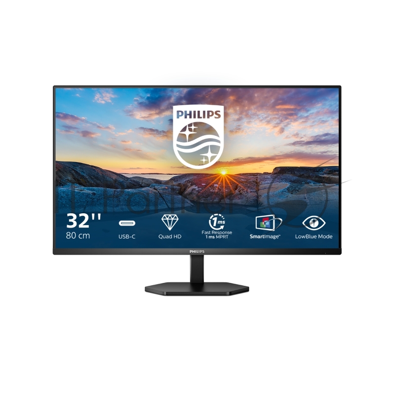 МОНИТОР 31.5 PHILIPS 32E1N3600LA/00 Black (VA, 2560x1440, 75Hz, 1 ms, 178°/178°, 300 cd/m, Mega DCR, +2xHDMI 1.4
