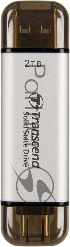 Накопитель SSD Transcend USB-C 2TB TS2TESD310S серебристый USB-A