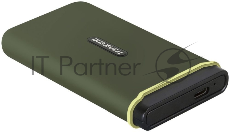 Накопитель SSD Transcend USB-C 500Gb TS500GESD380C темно-зеленый