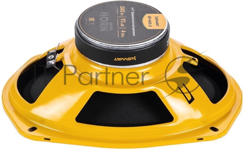 Колонки автомобильные Swat SP-H69v2 280Вт 90дБ 4Ом 15x23см (6x9дюйм) (ком.:2кол.) широкополосные однополосные