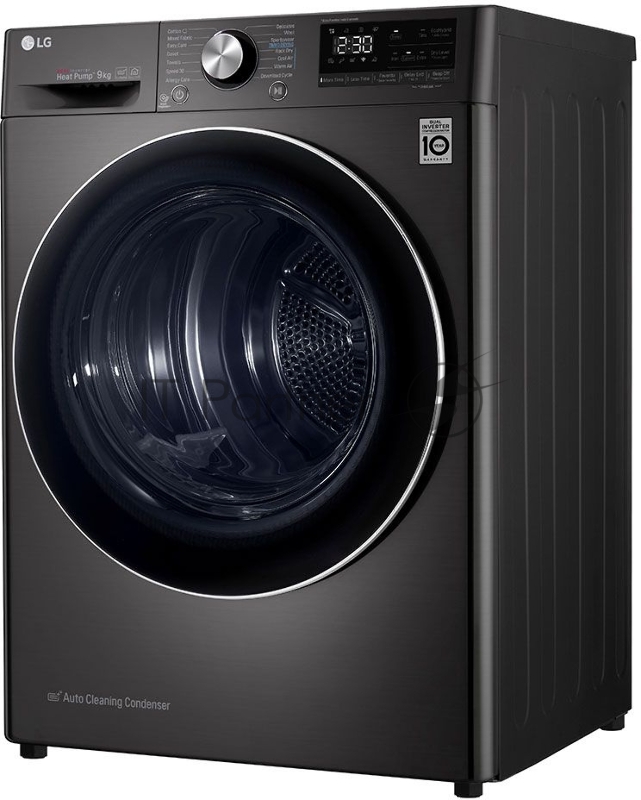 Сушильная машина LG RH90V9JV2N пан.англ. кл.энер.:A+++ макс.загр.:9кг черный