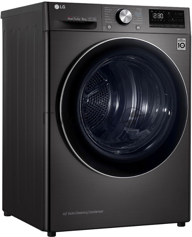 Сушильная машина LG RH90V9JV2N пан.англ. кл.энер.:A+++ макс.загр.:9кг черный