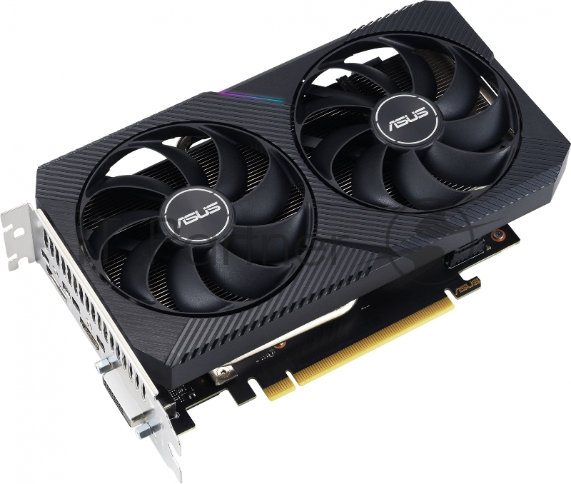 Видеокарта Asus PCI-E 4.0 DUAL-RTX3050-O8G-V2 NVIDIA GeForce RTX 3050 8192Mb 128 GDDR6 1822/14000 HDMIx1 DPx3 HDCP Ret