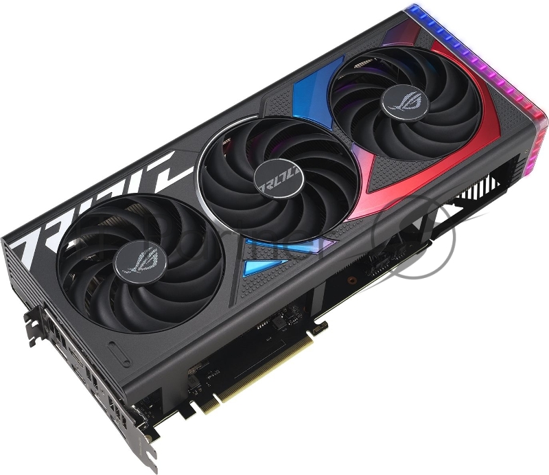 Видеокарта Asus PCI-E 4.0 ROG-STRIX-RTX4070-O12G-GAMING NVIDIA GeForce RTX 4070 12288Mb 192 GDDR6X 2610/21000 HDMIx2 DPx3 HDCP Ret