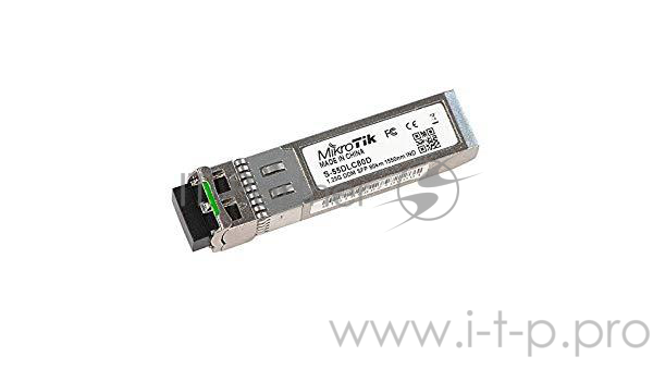 Сетевое оборудование MikroTik S-55DLC80D Модуль 1.25Gbps, SM, 1550nm, 80km, Dual LC connector