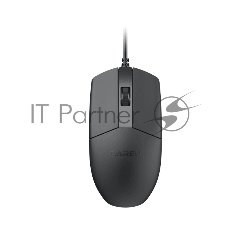 Комплект проводной Dareu MK185 Black (черный), клавиатура LK185 (мембранная, 104кл, EN/RU, 1,8м) + мышь LM103 (1,8м), USB