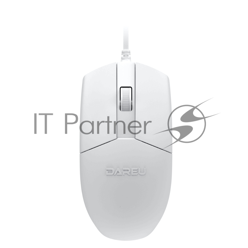 Комплект проводной Dareu MK185 White (белый), клавиатура LK185 (мембранная, 104кл, EN/RU, 1,8м) + мышь LM103 (1,8м), USB