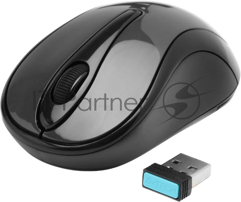 Мышь Беспроводная A4TECH G3-280N-1 Nano G(Серый глянец) 2кн+кл 1000dpi Vtrack