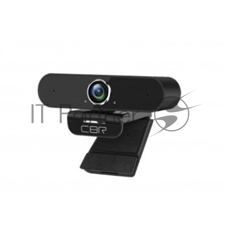 Веб-камера с матрицей 5 МП, CBR CW 875QHD Black, разрешение видео 2560х1440, USB 2.0, встроенный микрофон с шумоподавлением, автофокус, крепление на мониторе, длина кабеля 2 м, цвет чёрный