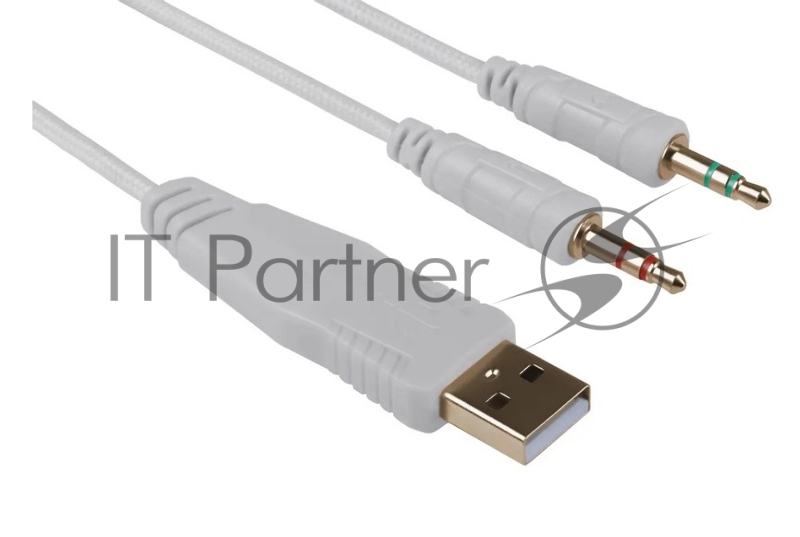 Игровая гарнитура Defender Mento RGB, 3.5мм, белые Redragon (71763)