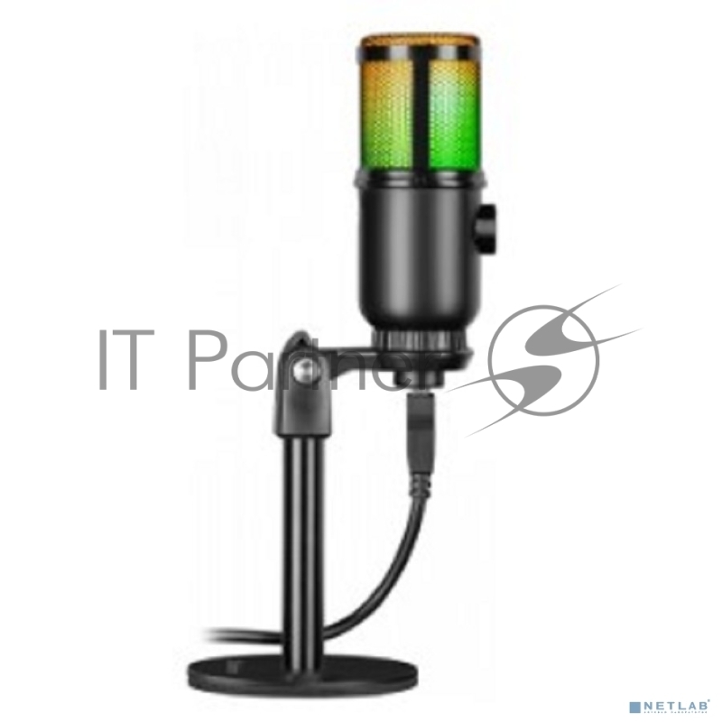 Игровой стрим микрофон Defender Glow GMC 400 USB, провод 1.3 м (64640)