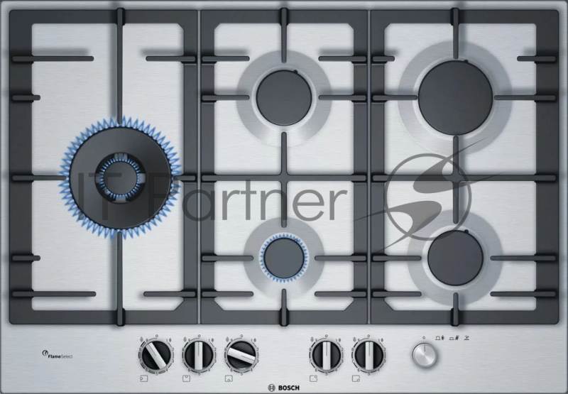Газовая варочная поверхность Bosch PCS7A5M90 нержавеющая сталь