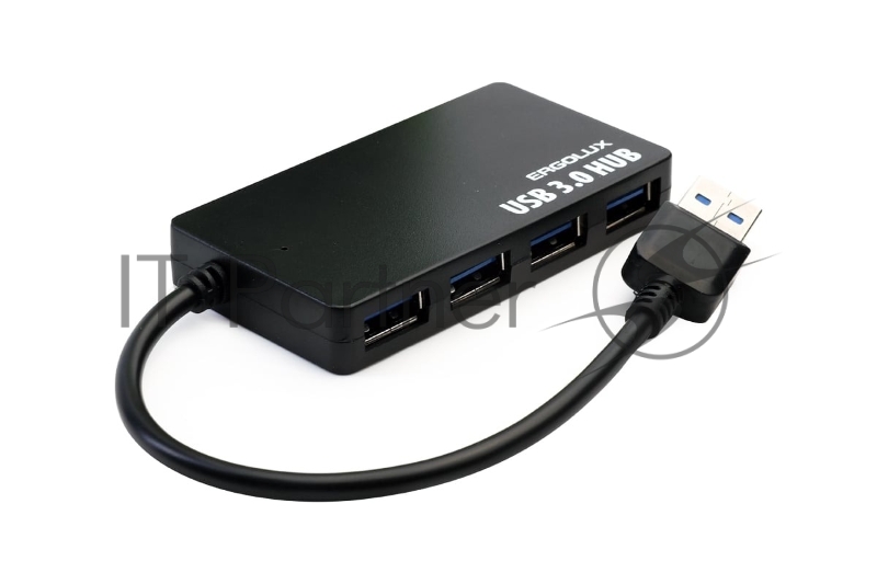 Разветвитель USB ELX-SLP01-C02 4USB 2А коробка черн. ERGOLUX 15109