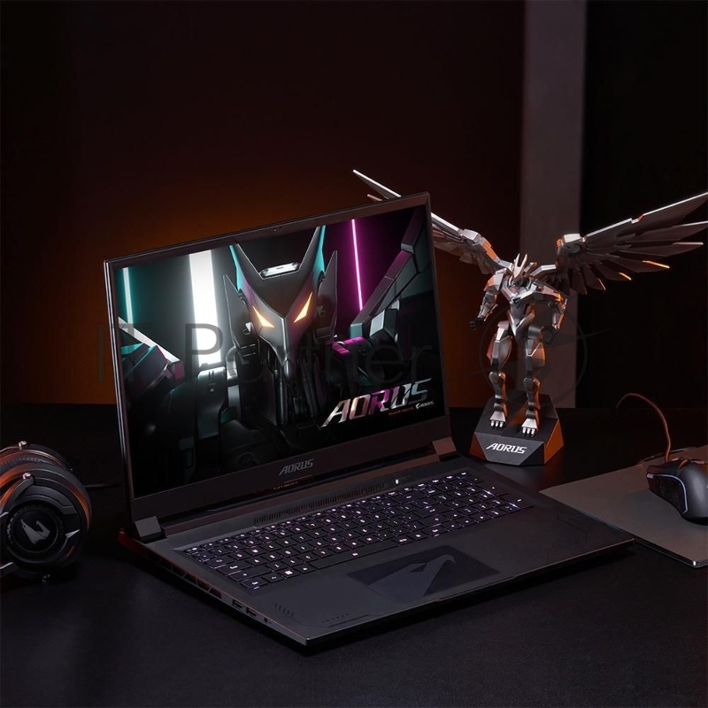Ноутбук Gigabyte Aorus 17X Core i9 13900HX 16Gb SSD1Tb NVIDIA GeForce RTX4080 12Gb 17.3 IPS QHD (2560x1440) Windows 11 Home Multi Language 64 black WiFi BT Cam (AXF-B4KZ694SP)
