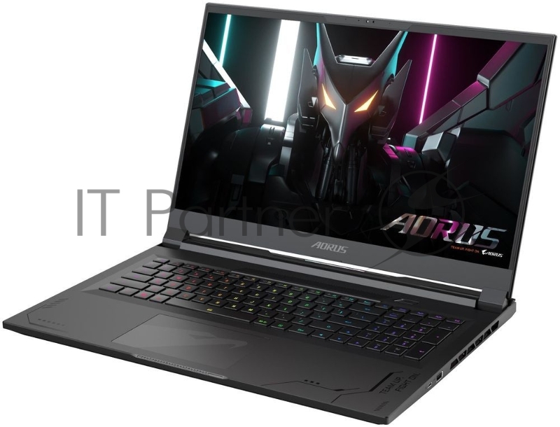 Ноутбук Gigabyte Aorus 17X Core i9 13900HX 16Gb SSD1Tb NVIDIA GeForce RTX4080 12Gb 17.3 IPS QHD (2560x1440) Windows 11 Home Multi Language 64 black WiFi BT Cam (AXF-B4KZ694SP)