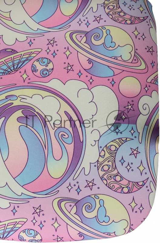 Кресло детское Бюрократ BUROKIDS 1 W мультиколор луна розовая крестов. пластик пластик белый