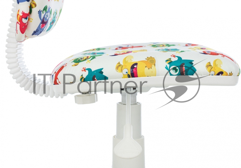 Кресло детское Бюрократ CH-W204NX белый монстры крестов. пластик пластик белый