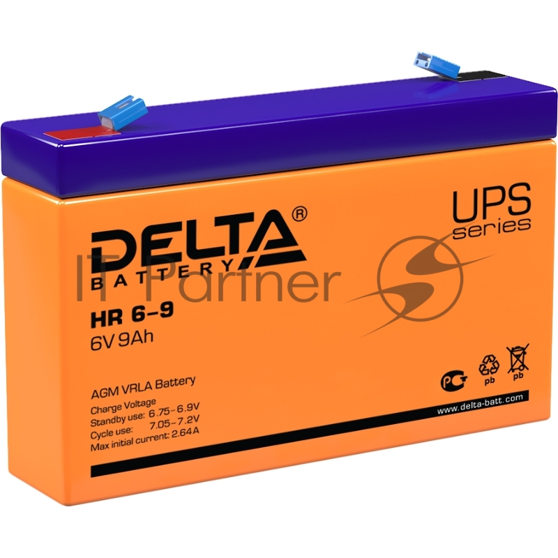 Батарея Delta HR 6-9 (634W) (6V, 9Ah)