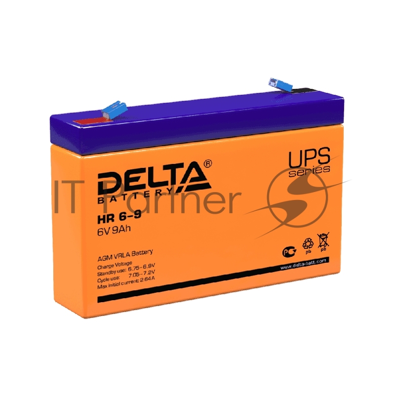 Батарея Delta HR 6-9 (634W) (6V, 9Ah)