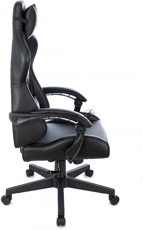 Кресло игровое Zombie GAME TETRA черный/карбон эко.кожа крестов. пластик