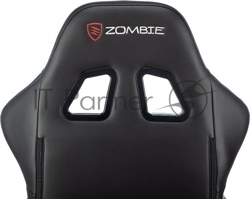 Кресло игровое Zombie GAME TETRA черный/карбон эко.кожа крестов. пластик