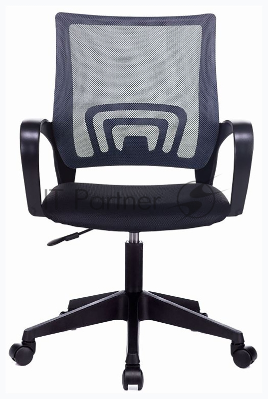 Кресло Бюрократ CH 696 серый TW-04 сиденье черный TW-11 сетка/ткань крестов. пластик