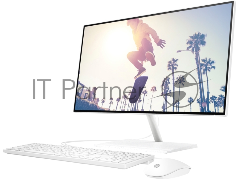 Моноблок HP 24-ck0001ci NT 23.8 FHD(1920x1080) Core i3-1215U, 8GB DDR4 3200 (2x4Gb), SSD 256Gb, Intel Internal Graphics, noDVD, kbd&mouse wired, HD Webcam, White, FreeDos, 1Y Wty
