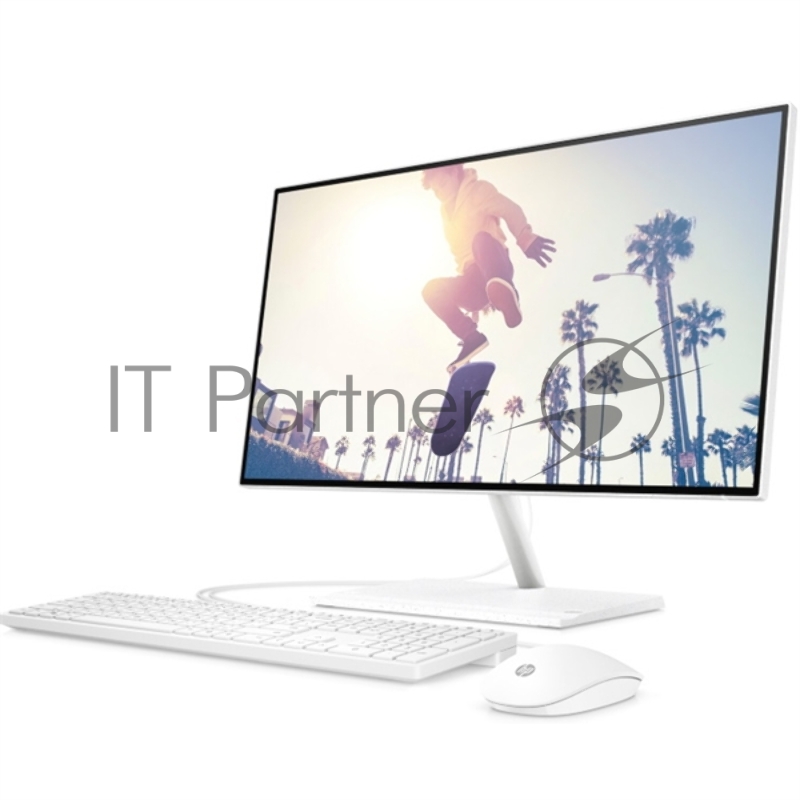 Моноблок HP 24-ck0113ci NT 23.8 FHD(1920x1080) Core i7-1255U, 16GB DDR4 3200 (2x8GB), SSD 512Gb, Intel Internal Graphics, noDVD, kbd&mouse wired, HD Webcam, White, FreeDos, 1Y Wty