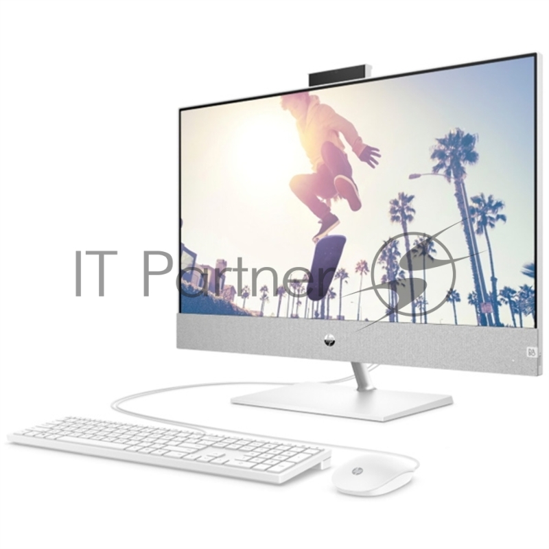 Моноблок HP Pavilion I 27-ca1048ci NT 27 FHD(1920x1080) Core i5-12400T, 8GB DDR4 3200 (2x4GB), SSD 256Gb, Intel Internal graphics, no DVD, kbd&mouse wired, 5MP Webcam, White,FreeDOS, 1Y Wty