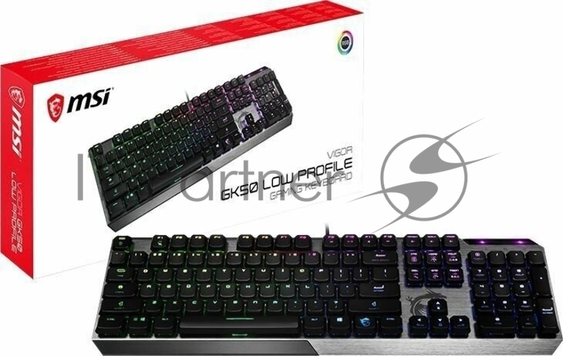 Клавиатура Gaming Keyboard MSI VIGOR GK50 LOW PROFILE, Wired