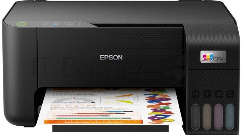 МФУ струйный Epson L3210, принтер/сканер/копир, (А4, ч.б 10 стр/мин/цв. 5стр/мин, 5760х1440 dpi, СНПЧ, USB черный)