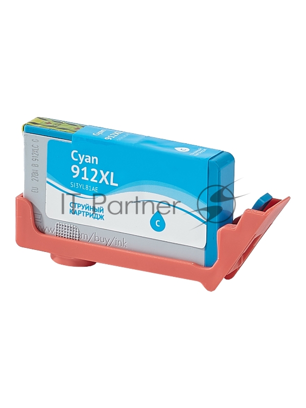 Струйный картридж Sakura 3YL81AE (№912XL Cyan) для HP, голубой, 10,5 мл., 825 к.