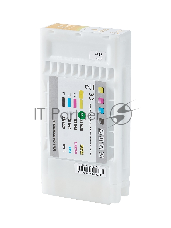 Струйный картридж Sakura C13T41F440 (T41F4 Y) для Epson, желтый, 350 мл.