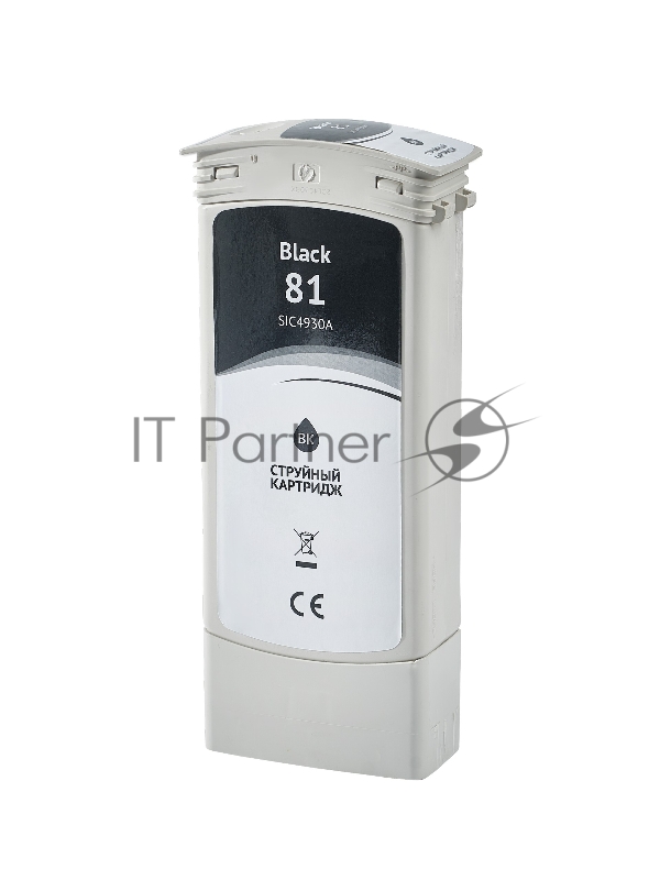 Струйный картридж Sakura C4930A (№81 Black) для HP, черный, 750 мл.