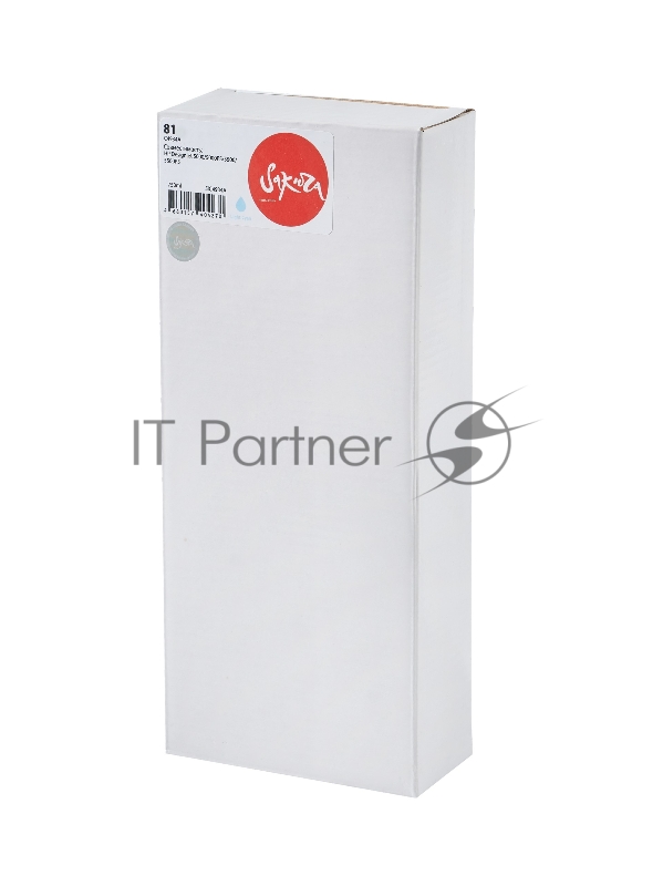 Струйный картридж Sakura C4934A (№81 Light Cyan) для HP, светло-голубой, 750 мл.