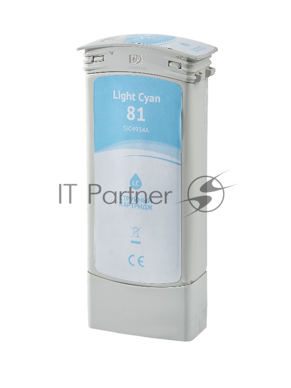 Струйный картридж Sakura C4934A (№81 Light Cyan) для HP, светло-голубой, 750 мл.