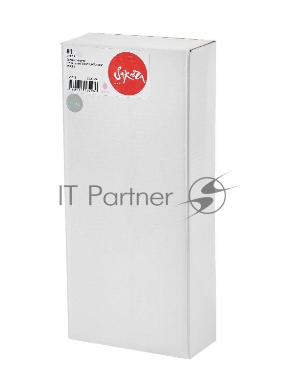 Струйный картридж Sakura C4935A (№81 Light Magenta) для HP, пурпурный, 750 мл.