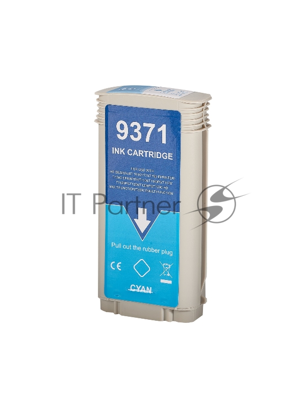 Струйный картридж Sakura C9371A (№72 Cyan) для HP, голубой, 130 мл.