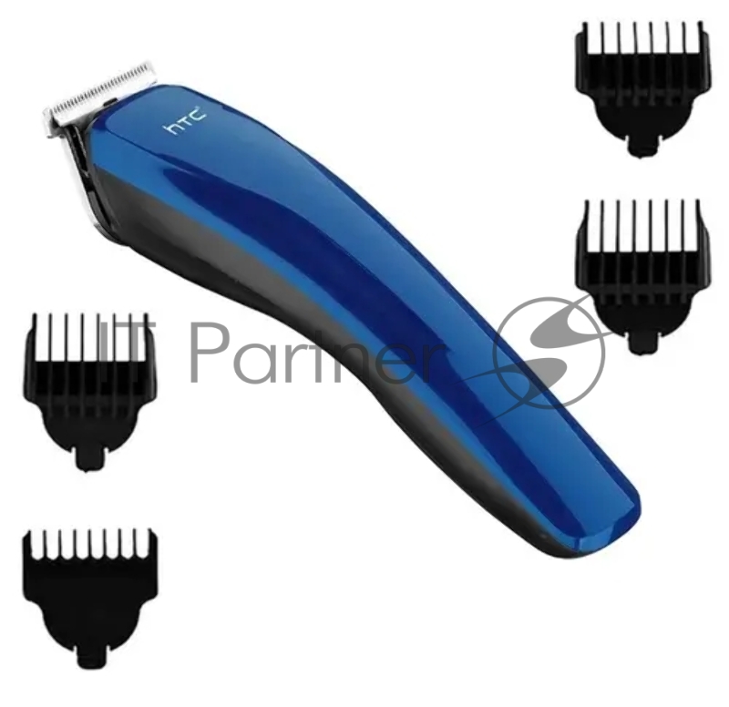 Машинка для стрижки волос HTC AT-528 3 Вт, 4 насад. От сети/аккумулятора, Синий