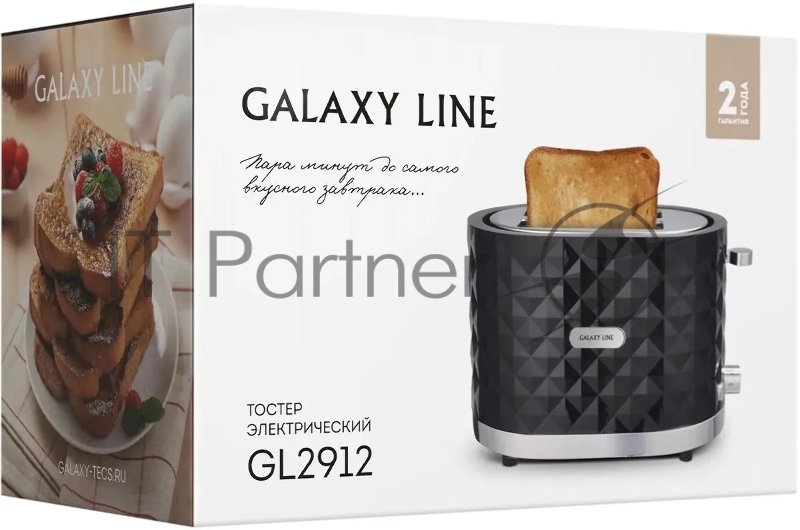 Тостер Galaxy LINE GL2912, черный